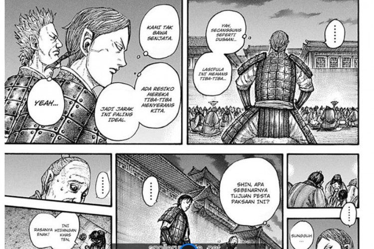 Baca Komik Manga Kingdom Chapter 812 Bahasa Indonesia, Serangan Prajurit Nayou Siap Meluncur