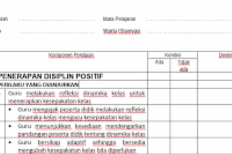 Contoh Lembar Observasi Penerapan Disiplin Positif, Jenis Implementasi dengan Pendekatan Baru dalam Dunia Pendidikan