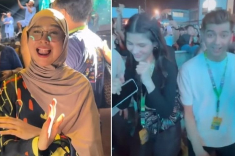 Video Ritassya Wellgreat Joget Bareng Teuku Ryan di Acara Musik yang Sama dengan Ria Ricis