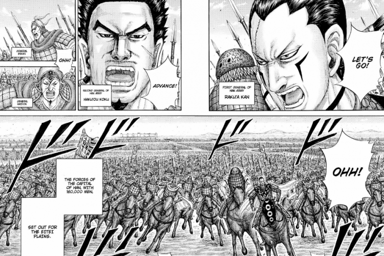 Spoilers and Link Manga Kingdom Chapter 815 in English, Shin Fight Full of Tension!