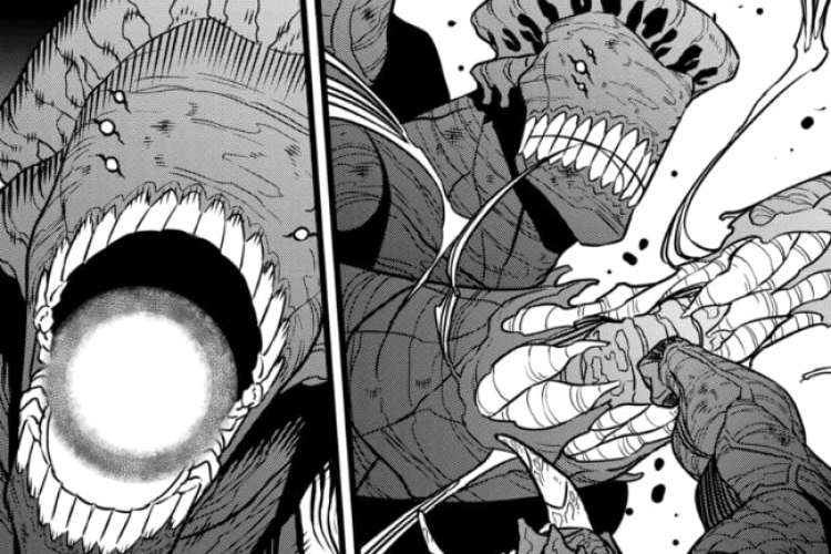 Read Manga 8Kaijuu (KAIJU NO.8) Chapter 111 Eng Sub, Killed Monster 9 with new Powers!