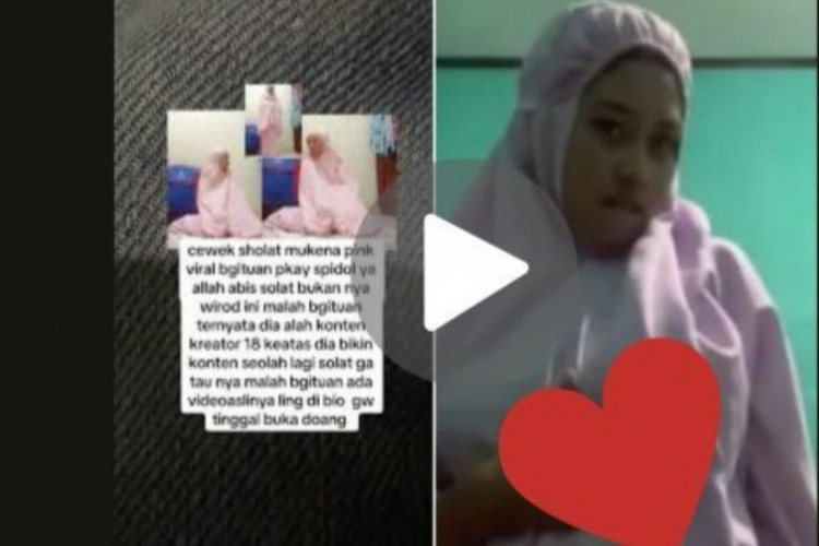 Heboh! Video Wanita Pakai Mukena Pink Viral di Media Sosial, Tuai Kontroversi Diduga Lecehkan Agama