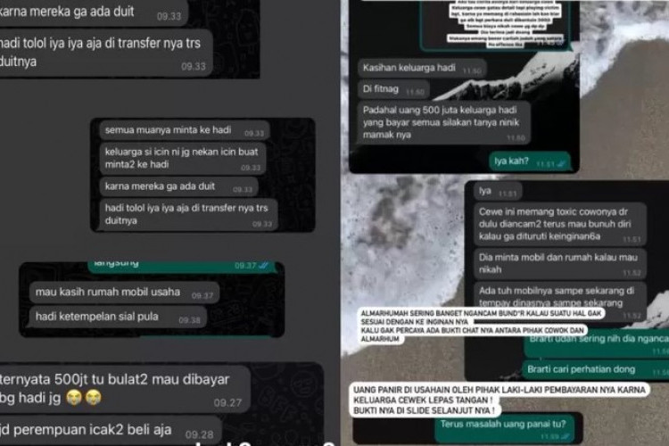 TERBONGKAR! Isi Chat Shintia Indah Permatasari dan Hadi Zulkarnain Tersebar di Sosial Media, Sering Ancam Bunuh Diri