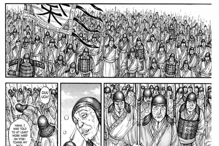 Lien Lire RAW Manga Kingdom Chapitre 808 Scans VF, De nombreux soldats sont tombés