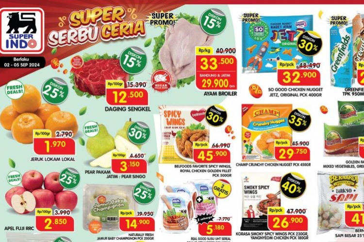 Katalog Promo Weekday Super Indo September 2024, Super Serbu Ceria! Sambut Awal Pekan dengan Promo Terbaru