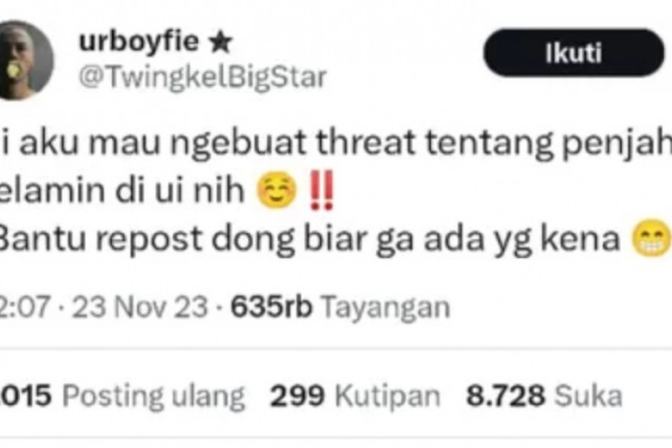 Kronologi Mahasiswa UI Viral Twitter Jadi Target Wanita Predator, Ungkap Fakta-faktanya Berikut Ini!