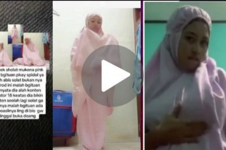 Link Video Mukena Pink Viral Full Durasi Tanpa Sensor, Lakukan Adegan Tak Senonoh Cek Disini! 