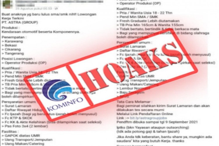 PT Astra Daiki Indonesia Apakah Penipuan? Waspada Hoax! Cek Disini Keaslian Loker yang Benar