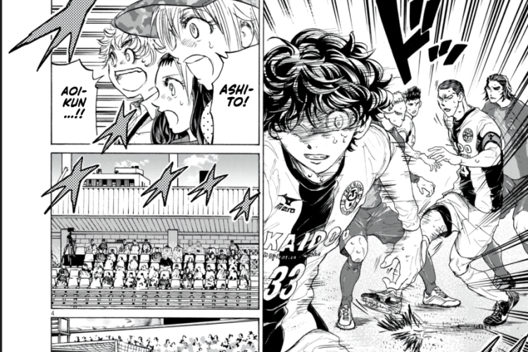 Spoilers & Link Mangas Ao Ashi Chapter 398 in English, Thrilling the Opponent