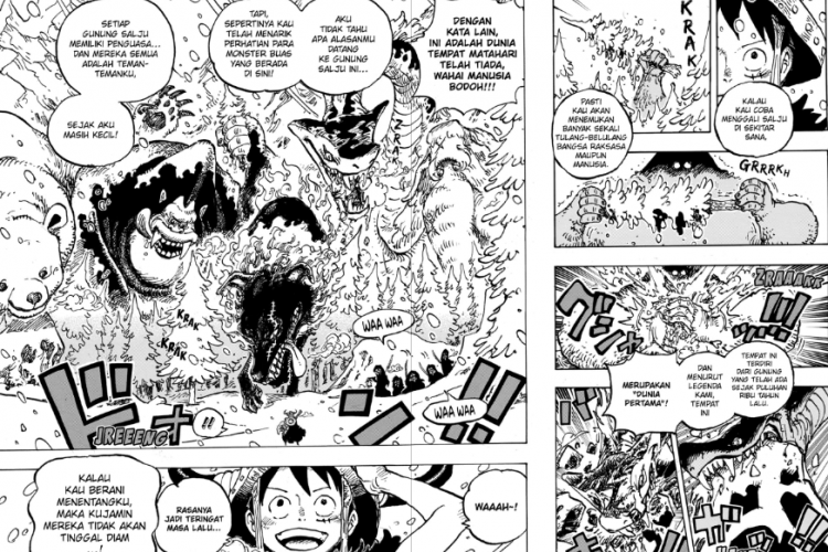 Spoilers of Manga One Piece Chapter 1133 in English Scan, Monkey D. Luffy's Stunning Action!