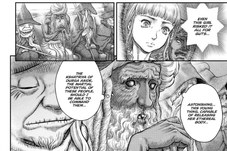 Spoilers and Read of Manga Berserk Chapter 378 in English, A Tense Attack