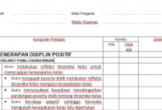 Contoh Lembar Observasi Penerapan Disiplin Positif, Jenis Implementasi dengan Pendekatan Baru dalam Dunia Pendidikan