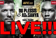 Link Live Streaming Israel Adesanya Vs Du Plessis 18 Agustus 2024, Pertandingan Sengit di UFC 305!